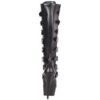 Delight 2049 buckle up 6" stiletto heel raised front platform knee length boot by Pleaser USA. Delight 2049