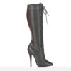Domina 2020 front lace-up knee boot by Pleaser USA. Domina 2020 front lace-up knee boot by Pleaser USA.