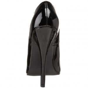 Domina 212 peep toe classic court six inch stiletto heel shoe by Pleaser USA Domina 212 peep toe classic court six inch stiletto heel shoe by Pleaser USA