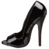 Domina 212 peep toe classic court six inch stiletto heel shoe by Pleaser USA Domina 212 peep toe classic court six inch stiletto heel shoe by Pleaser USA