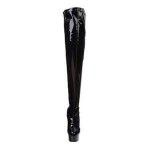 Delight 3000 thigh boot in black patent finish by Pleaser USA Delight 3000 thigh boot in black patent finish by Pleaser USA