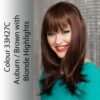 Katia economy wig in auburn brown with blonde highlights Katia economy wig in auburn brown with blonde highlights