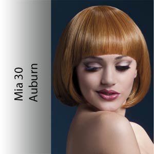 Mia economy wig - short length bob in Auburn