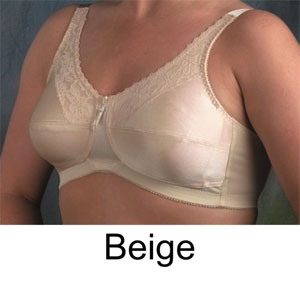satin and lace pocket bra in beige satin and lace pocket bra in beige