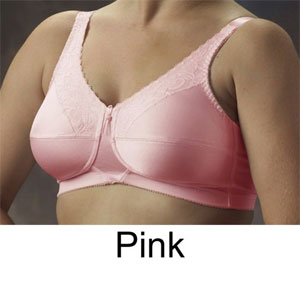 satin and lace pocket bra in Pink satin and lace pocket bra in Pink