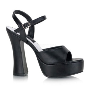 dolly-09-pu Dolly 09 chunky heel open toe sandal.