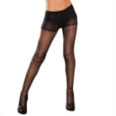 sheer control tights in black