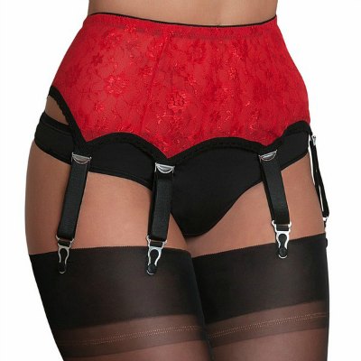 NDL55-REDFRONT2-004-2 6 drop suspender belt