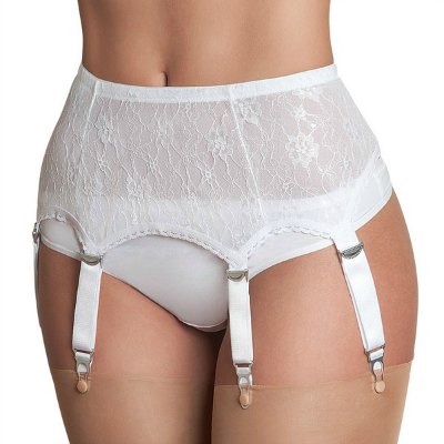 NDL55-WHTFRONT-001-2 6 drop suspender belt