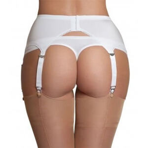 ndl2-plain-suspender-belt NDL 2 Plain white suspender belt