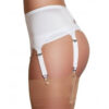ndl2-white-plain-suspender-belt White plain panel suspender belt
