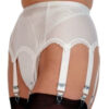 Plain panel suspender belt