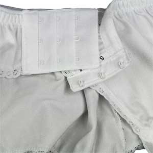 ndl7-clasp three row fastening for six drop suspender belt