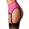 ssl60-min NDL60 suspender belt pink with black overlay