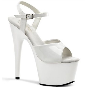 Adore 709 in white patent finish