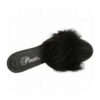 amour-03-black-top Amour-03 open toe slipper by Pleaser USA