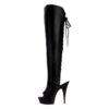 Delight 3019 open back knee boot from Pleaser USA Delight 3019