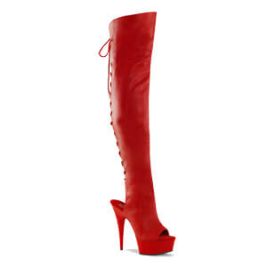 delight-3019-red delight 3019 red faux leather knee boots