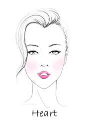 Heart shaped face