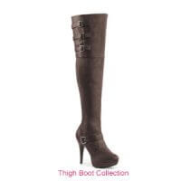 Cross dressing thigh boots