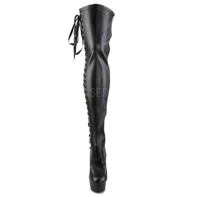 delight-3050-front-min Delight 3050 thigh boot in black faux leather