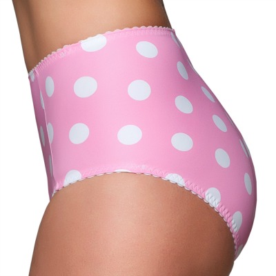 NDDBSK DOTTY BETTY Pink_Side-2 Dotty Betty Retro Knickers pink & White