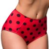 NDDBSK DOTTY BETTY Red_Front-2 Dotty retro knickers red & black
