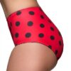 NDDBSK DOTTY BETTY Red_Side-2 Red & Black Retro Knickers