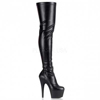 Adore 3000 Black Faux Leather Adore 3000 Black Faux Leather