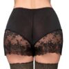 black-cami-knickers Black Lace trim cami knickers