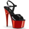Black Patent/Red Chrome