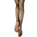 Plain Fishnet Seamed Tights