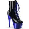 Black Patent / Royal Blue Chrome
