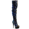 Blue Iridescent Sequins