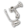 silver earring convertor