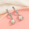 Rhinestone Decor Clip On Earrings Rhinestone Decor Clip On Earrings