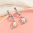 Rhinestone Decor Clip On Earrings