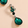 Rhinestone Decor Clip On Earrings Rhinestone Decor Clip On Earrings