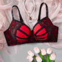 Contrast Lace Underwire Bra