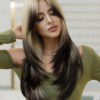 24" Length Ombre coloured synthetic wig