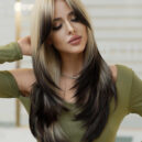24" Length Ombre coloured synthetic wig