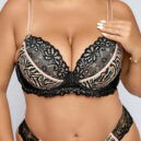 Contrast Lace Underwire Bra