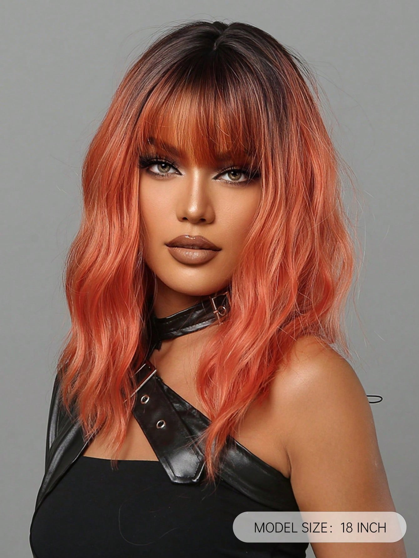 Ombre Orange Curly Synthetic Wig Ombre Orange Curly Synthetic Wig