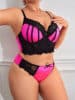 Black and Hot Pink