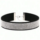 <strong>C1</strong>Rhinestone Choker Necklace