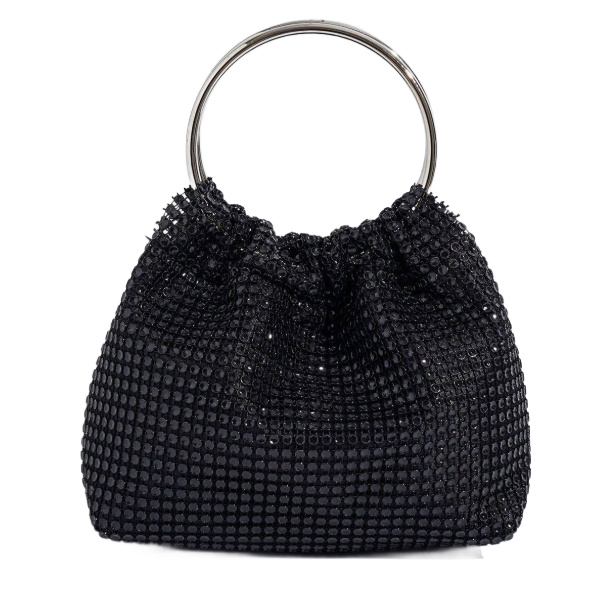 Rhinestone Mini Bucket Bag