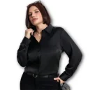 Satin Button up ladies blouse