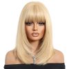 14 inch bob wig with fringe