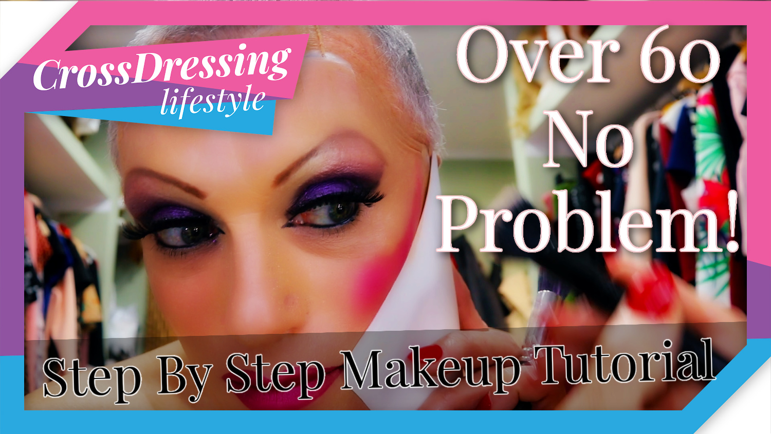crossdressing makeup tutorial demonstration foundation contouring