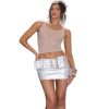 Large Buckle Mini Skirt